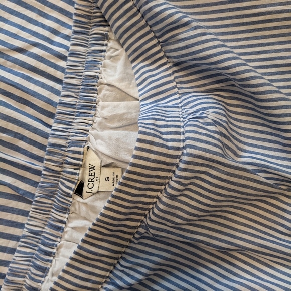 J Crew Striped Blue Skirt S - Picture 5 of 6